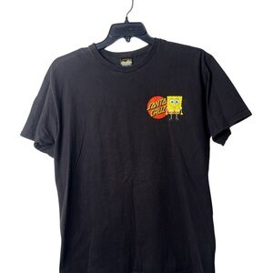Nickelodeon Black T-Shirt with SpongeBob Graphic